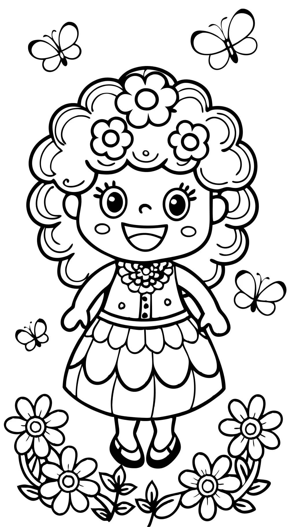 miss delight coloring page